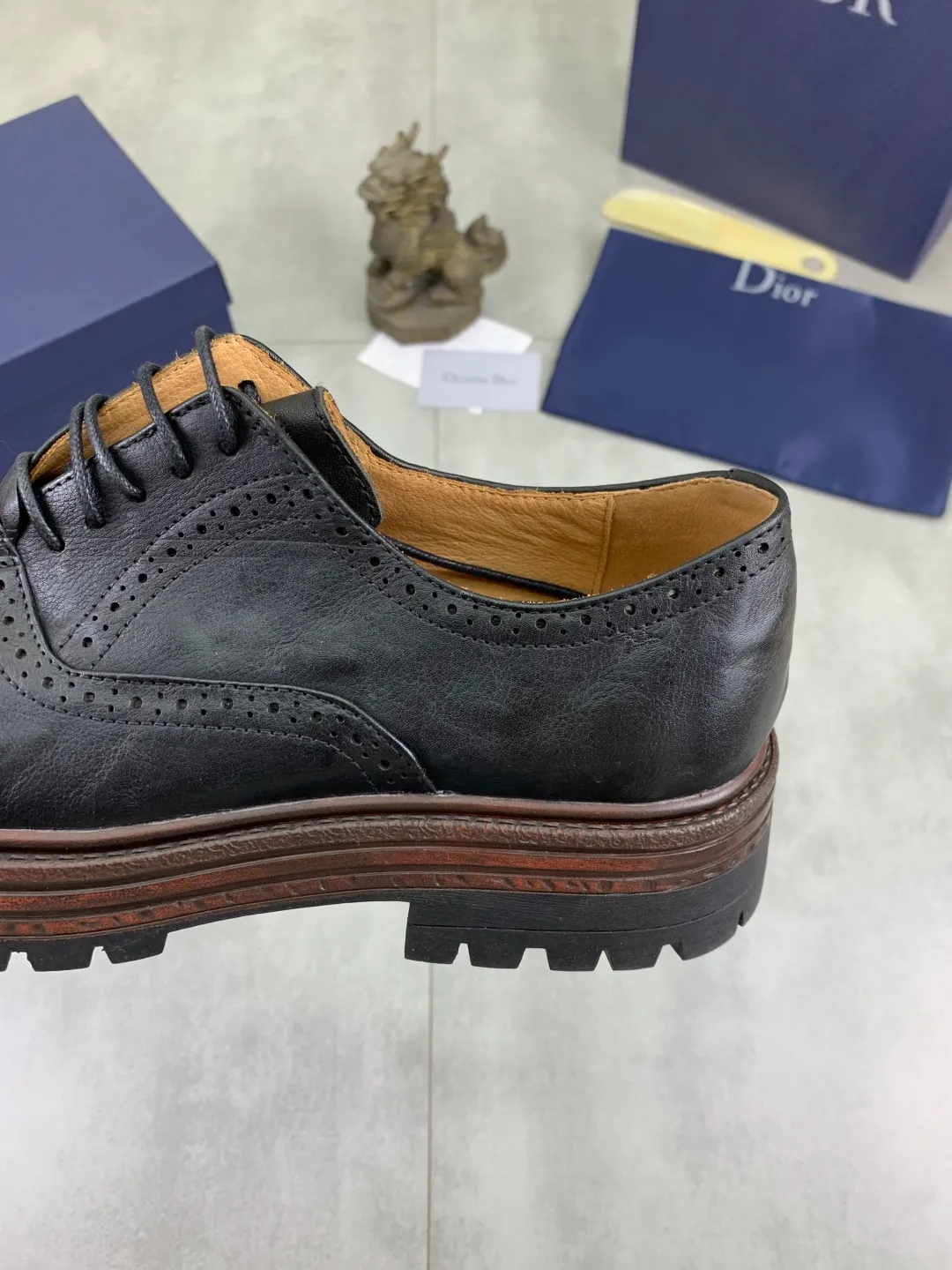 Men's shoes P520 💰【New style】Water-dyed cow lining Original order quality Dior —🆘.Dior Original order purchase, high-end leather shoes, fabric: Made of Italian imported color rubbed wrinkled cowhide➕Water-dyed cow lining/cowhide lining➕Specially available original combination outsole, fine workmanship, real shot🎬Size: 38-45 (with full set of packaging) Color: 3️⃣ colors available
